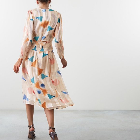New Reiss Melody Silk Dress - Picture 4 of 7